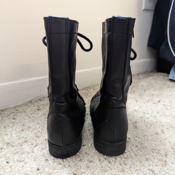Black combat boots, Size 8 - Picture 3 of 8